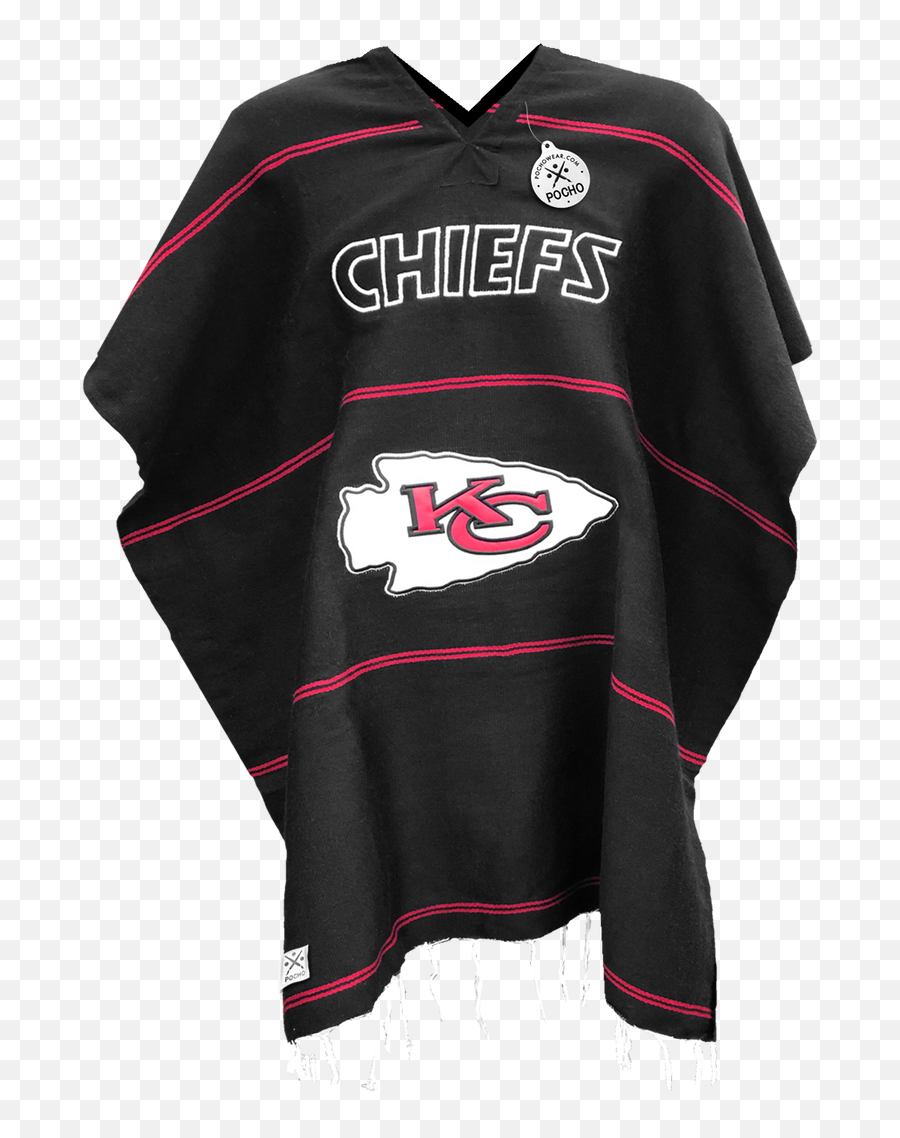 Kc Chiefs Gaban - Blanket Poncho Sarape Pancho Emoji,Kansas City Chiefs Logo Black And White