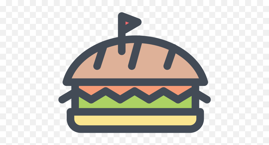 Burger Cheeseburger Fast Food Food Junk Food Icon - Free Emoji,Fast Food Clipart