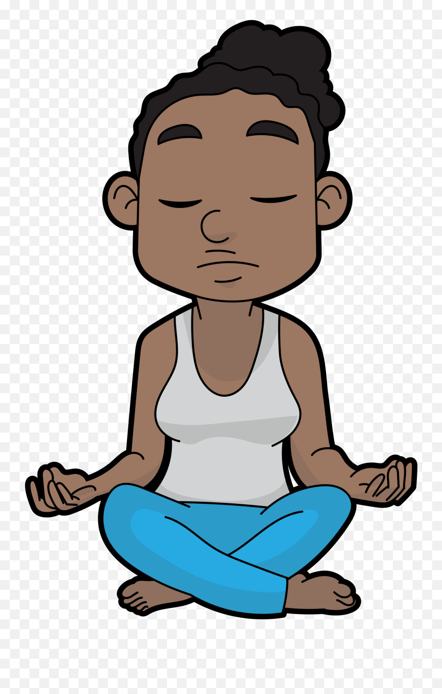 Meditation Clipart Child Meditation - Meditation Clipart Emoji,Meditation Clipart