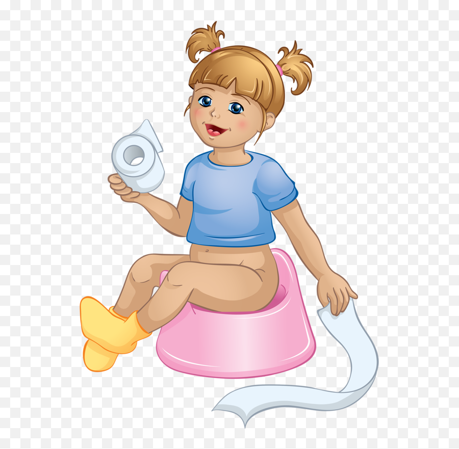 Personnages Illustration Individu - Clipart Little Kids Potty Training Emoji,Potty Clipart