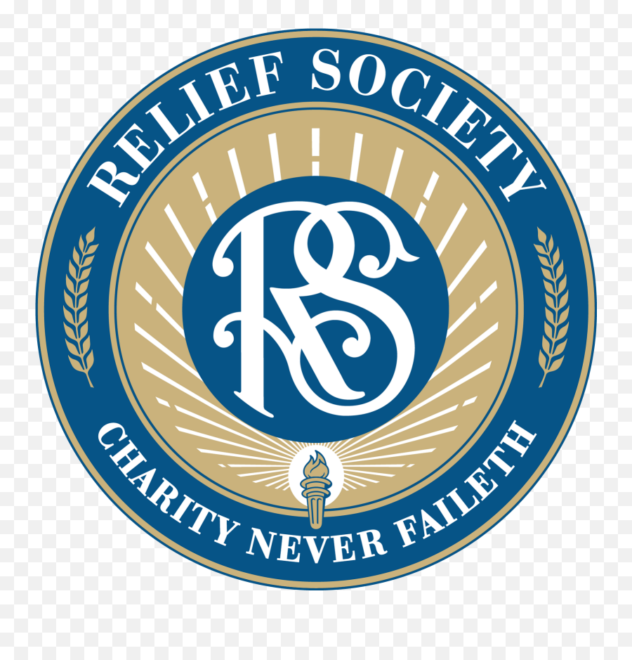 Relief Society Blue Logo Drawing Free Image - Clipart Relief Society Emoji,Relief Society Logo