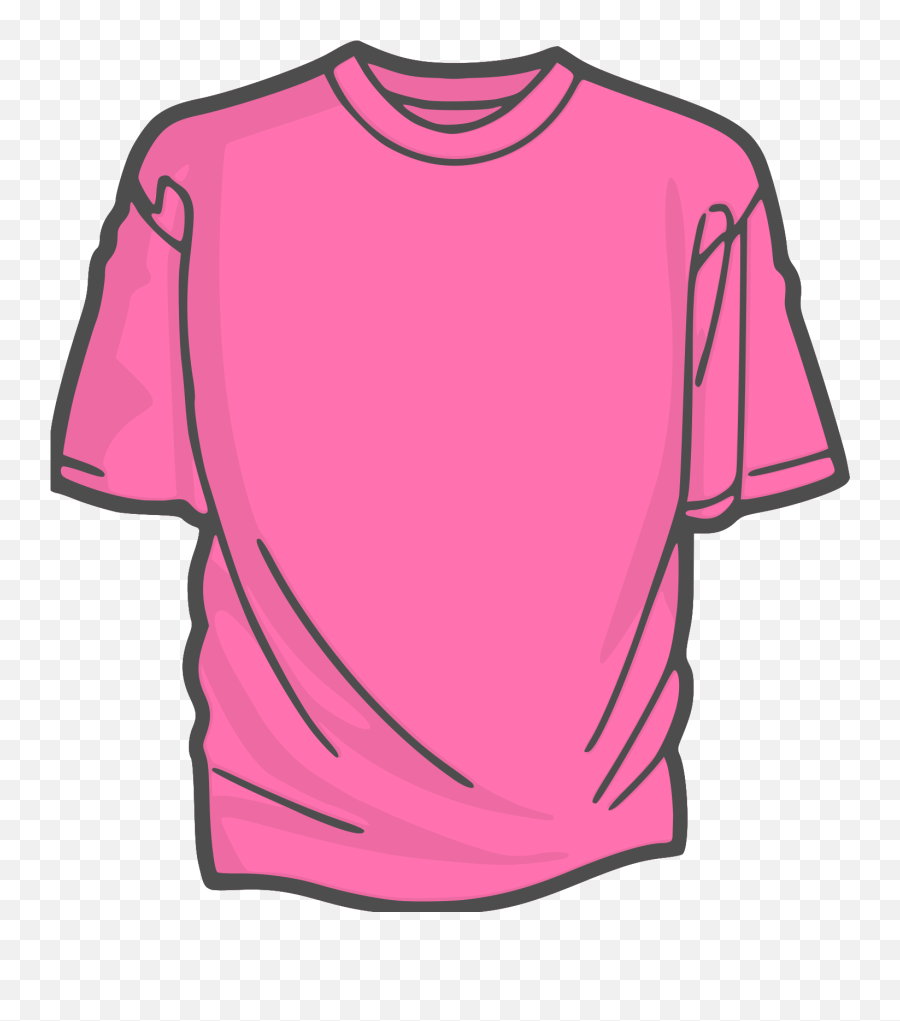 T - Shirt Pink Clip Art Solid Cliparts Png Download 734 Pink Shirt Clipart Emoji,T-shirt Png