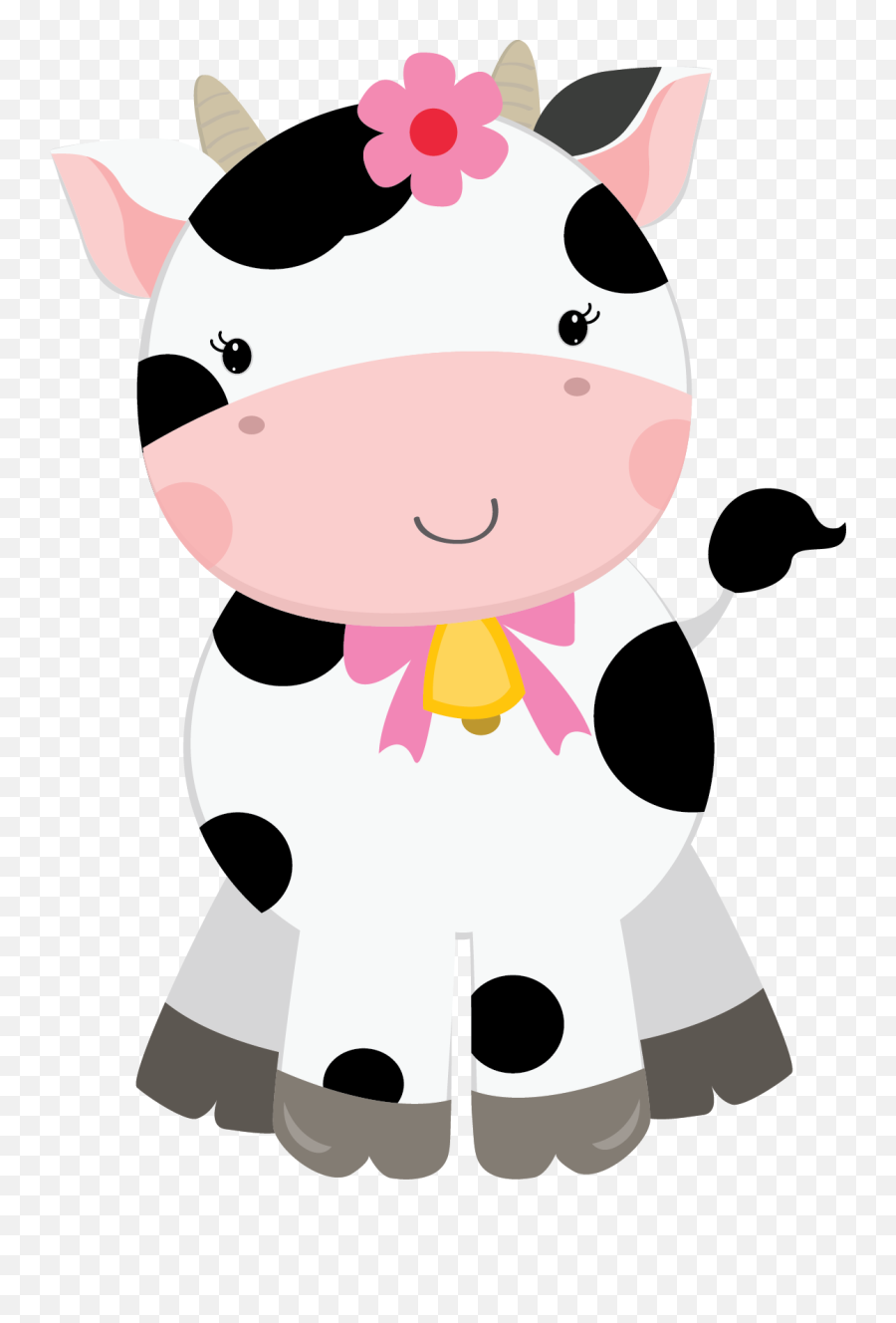 Baby Farm Clipart Images Png - Girly Cow Clipart Emoji,Farm Clipart