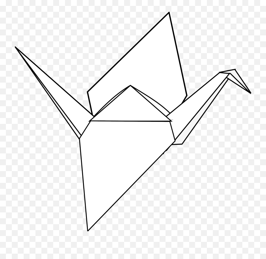 Clipart - Paper Crane Clipart Emoji,Crane Clipart