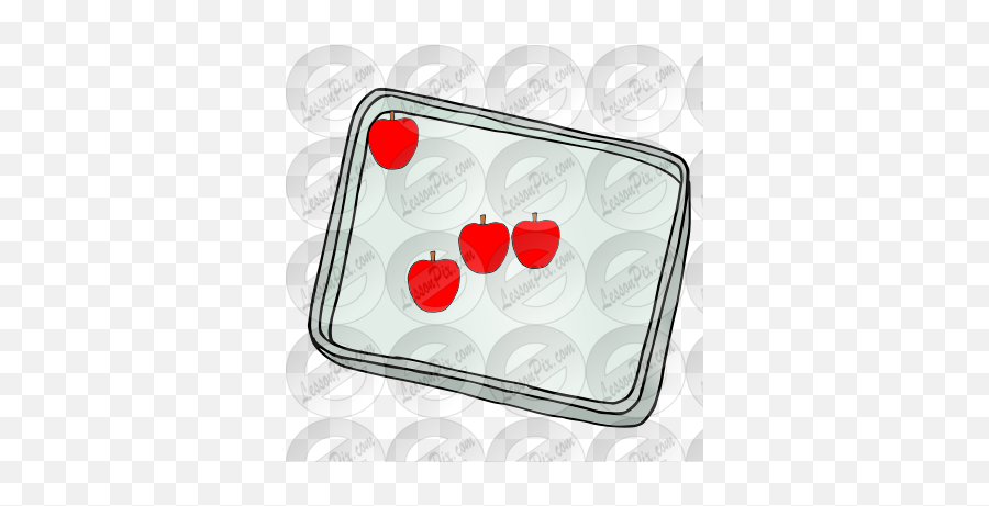 Apple In Corner Picture For Classroom Therapy Use - Great Smart Device Emoji,Corner Clipart