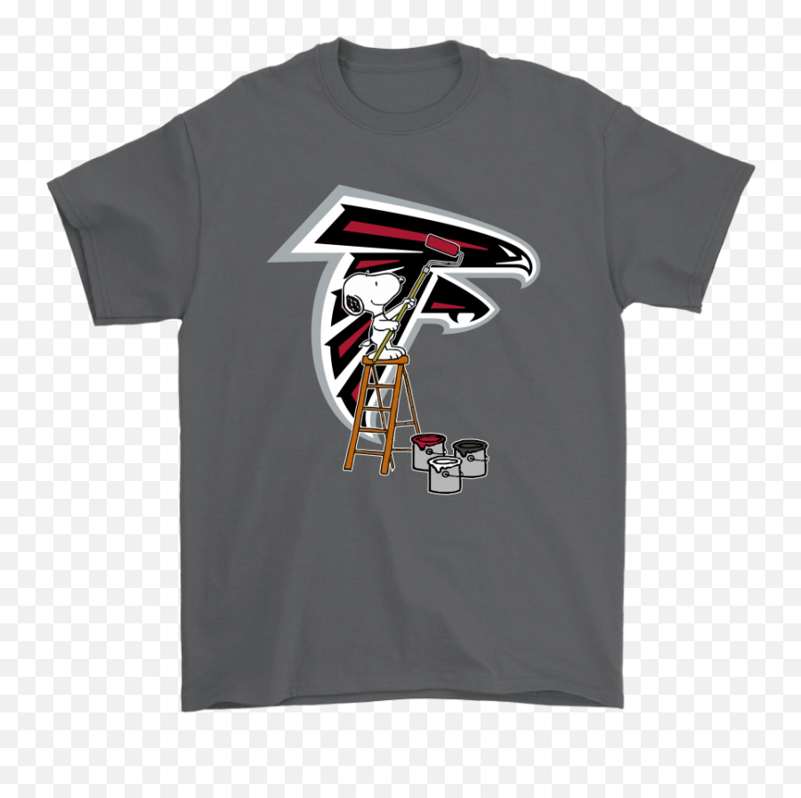 Snoopy Paints The Atlanta Falcons Logo - Teacher Grinch Shirt Emoji,Atlanta Falcons Logo Pictures
