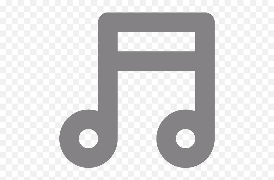 Gray Music Note Icon - Gray Music Icon Transparent Emoji,Musical Note Logos