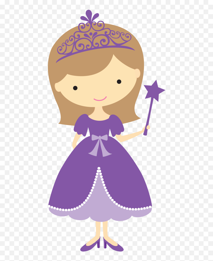 Cute Clipart Kids Icon - Princess Purple Dress Clipart Emoji,Dolls Clipart