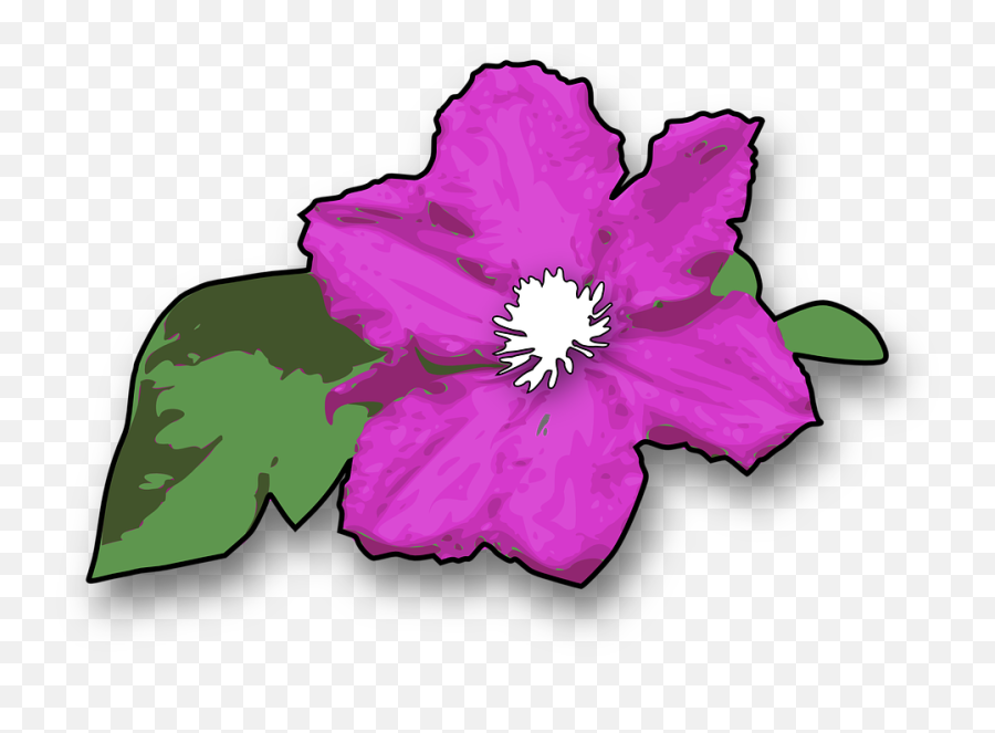 Flower Purple Violet - Free Vector Graphic On Pixabay Emoji,Purple Flowers Png