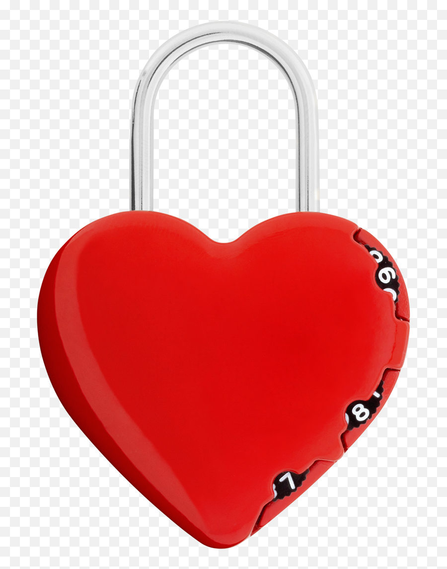 Combination Lock - Lock Me Up Heart Emoji,Transparent Lock