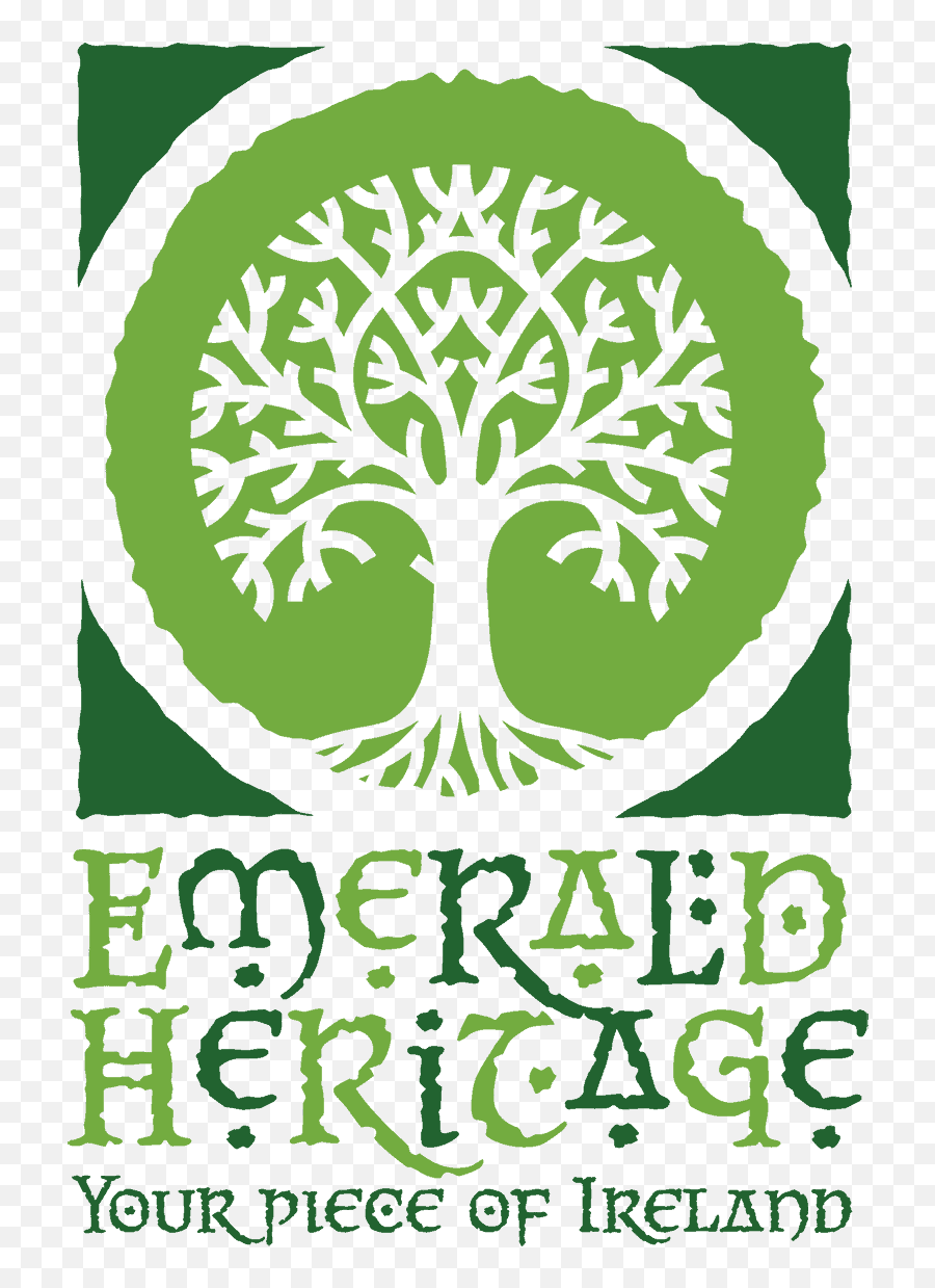 Emerald Heritage Logo With Strapline Rgb Irish American Mom Emoji,Heritage Logo