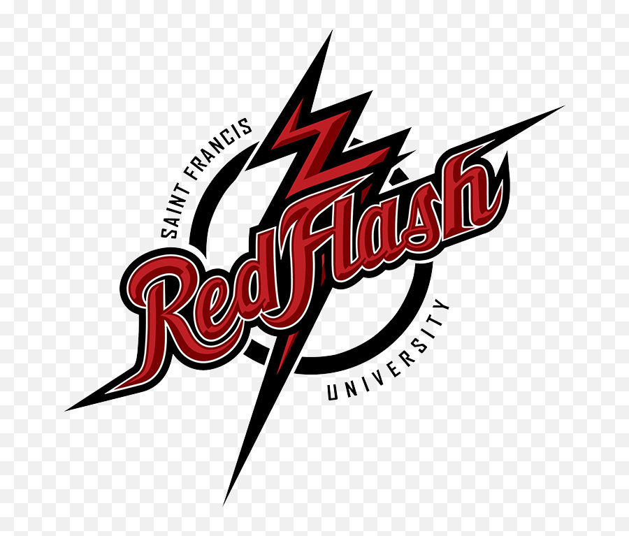Saint Francis Red Flash Logo - St Francis Red Flash Emoji,Flash Logo