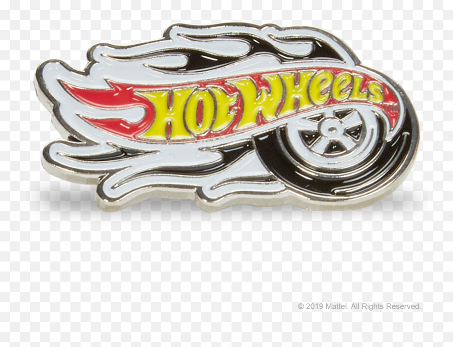 Hot Wheels Metal Pin - Solid Emoji,Hotwheels Logo