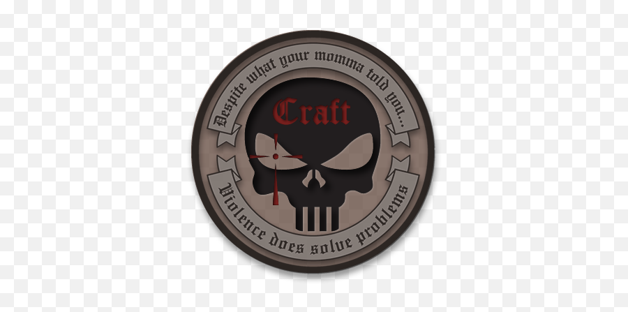 History Of The Craft Skull Logo Skull Logo Army Patches - Craft International Emoji,Skull Logo