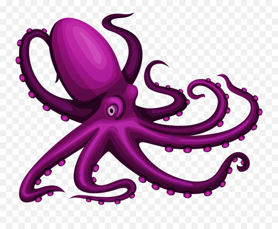 Octopus Clipart Starfish Octopus Starfish Transparent Free - Clipart Octopus Emoji,Octopus Clipart