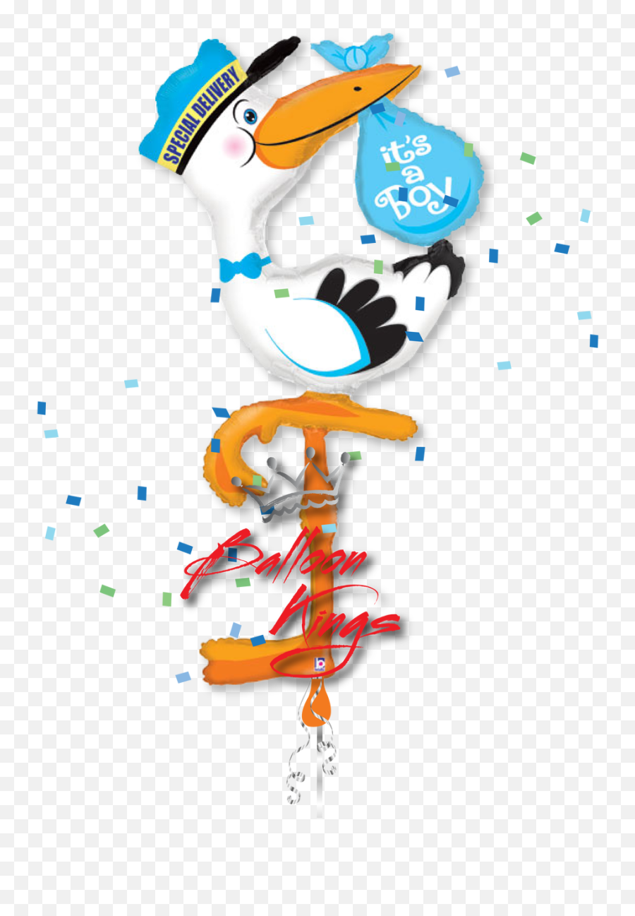Its A Boy Stork Airwalker - Girl Baby Stork 1280x1280 Baby Boy Stork Emoji,Stork Clipart