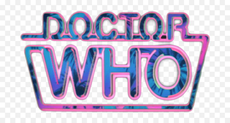 I Made A Vaporwave Doctor Who Logo - Language Emoji,Vaporwave Logo