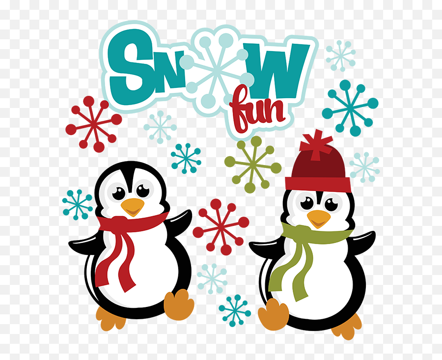 Clipart Penquin Snow Clipart Penquin - Winter Fun Clipart Emoji,Snow Clipart