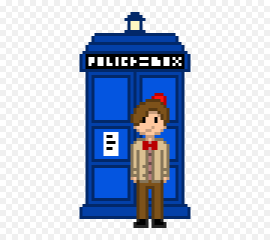 Doctor Who Tardis - Tardis Pixel Art Emoji,Tardis Png