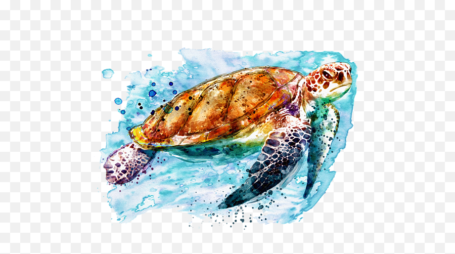Sea Turtle Beach Towel - Marian Voicu Artist Sea Turtles Emoji,Turtle Transparent Background