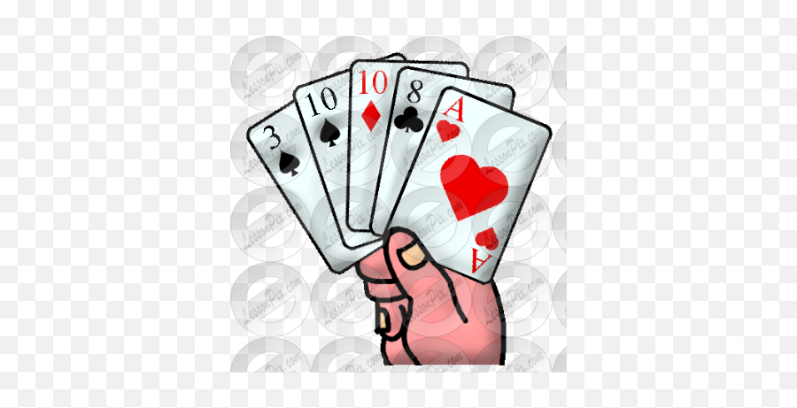Poker Picture For Classroom Therapy Use - Great Poker Clipart Playing Card Emoji,Card Game Clipart