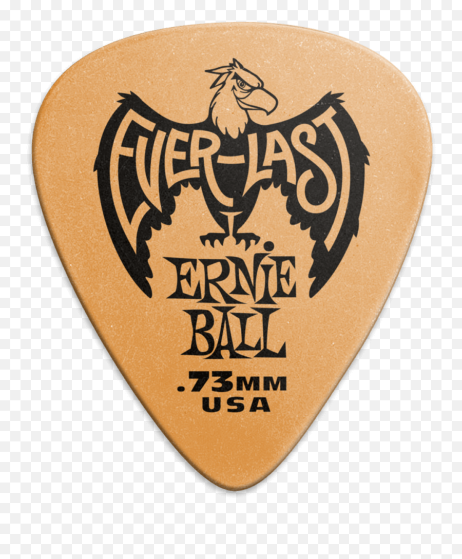 Ernie Ball Ernie Ball 9190 Orange Everlast Picks 12 - Pack Emoji,Backwood Logo