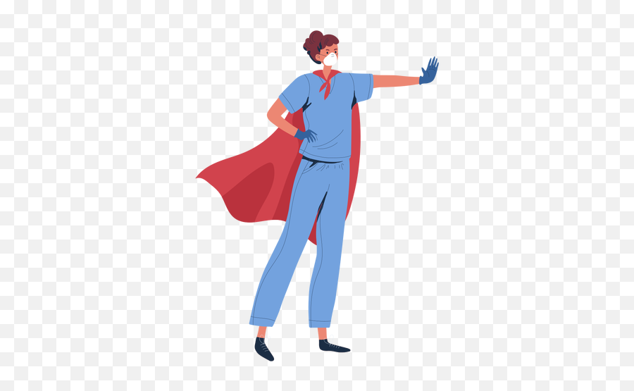 Nurse Heroine With Cape Character Transparent Png U0026 Svg Vector Emoji,Cape Transparent