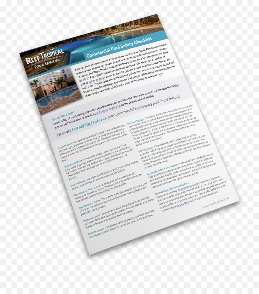 Commercial Pool Safety Checklist Reef Tropical Pool And Spa Emoji,People Swimming Png