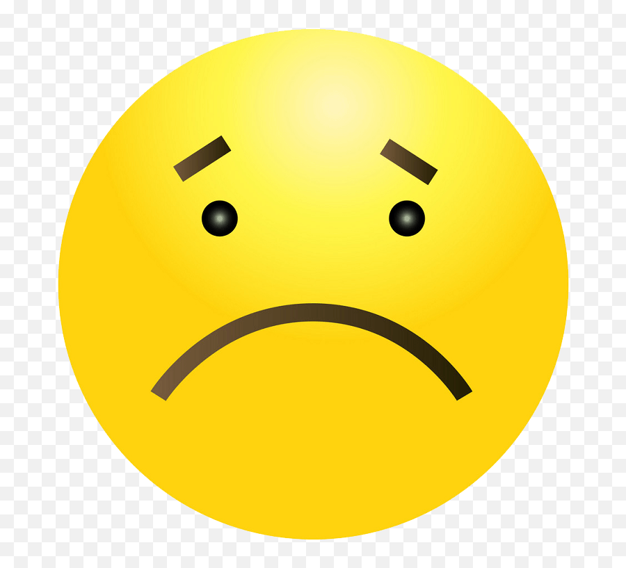 Sad Face Clipart Transparent 1 - Clipart World Emoji,Frowny Face Clipart