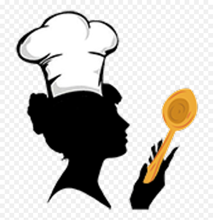 Logo Chef Png Clipart - Silhouette Female Chef Vector Emoji,Pampered Chef Logo