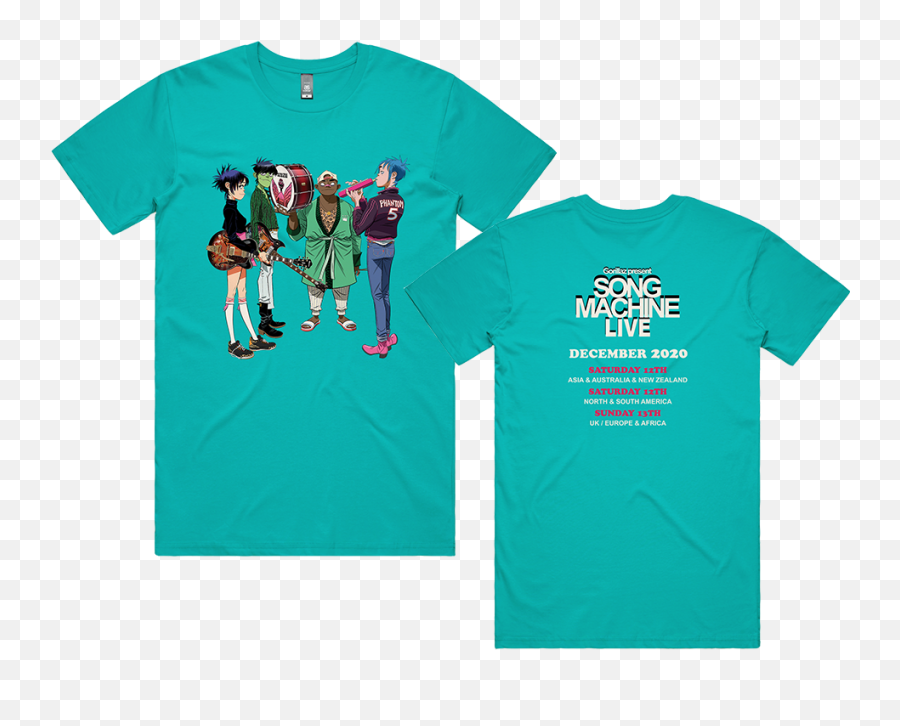 Song Machine Live Tour Shirt Gorillaz U2013 Warner Music - Song Machine Live T Shirt Emoji,Gorillaz Logo