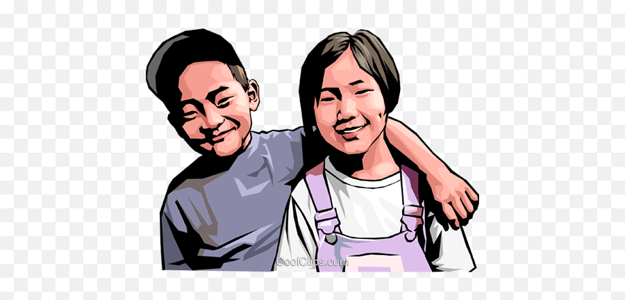 Brother And Sister Clipart Transparent - Asian Borther And Sister Emoji,Sister Clipart
