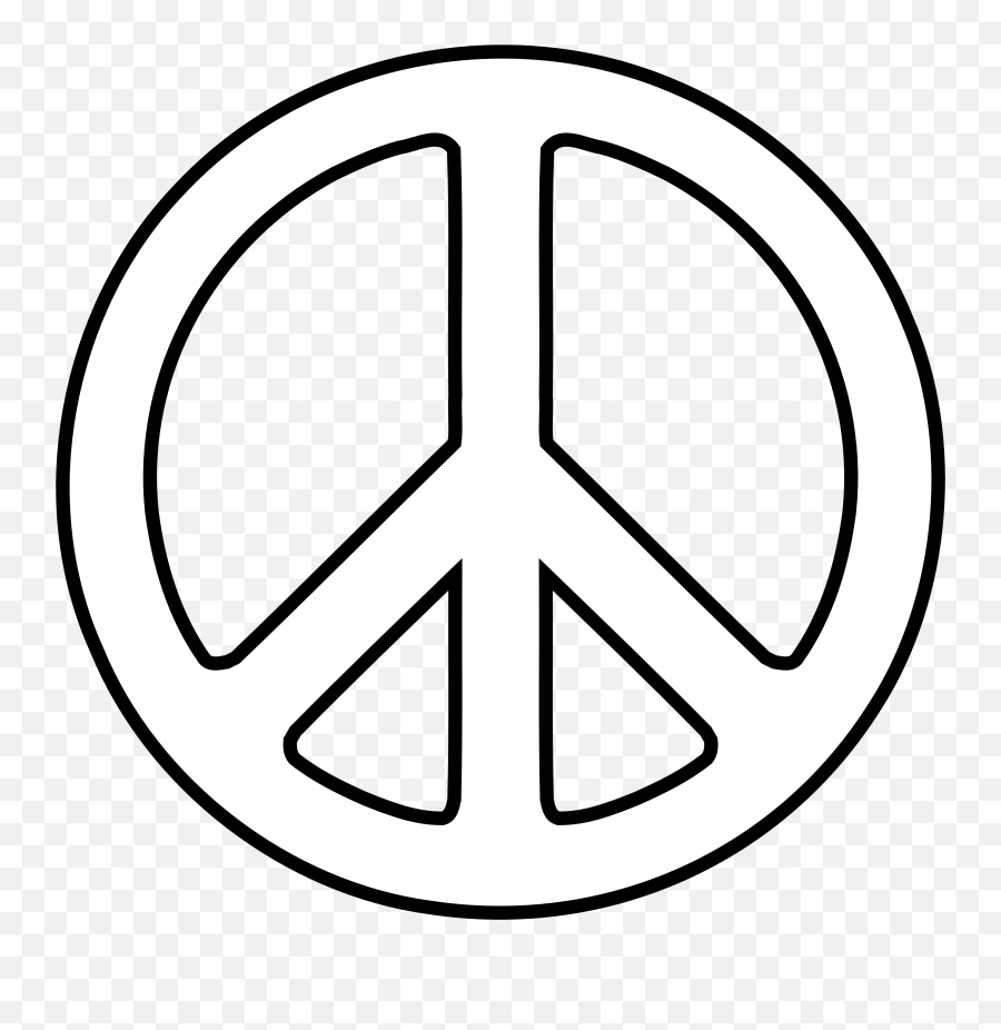 Peace Sign Drawings - White Peace Sign Jpg Emoji,Peace Sign Clipart