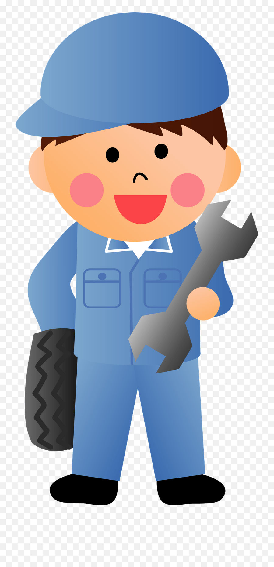 Mechanic Man Clipart - Workwear Emoji,Mechanic Clipart