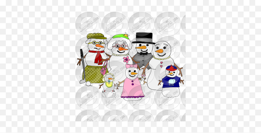 Snowmen Picture For Classroom Therapy - Happy Emoji,Snowmen Clipart