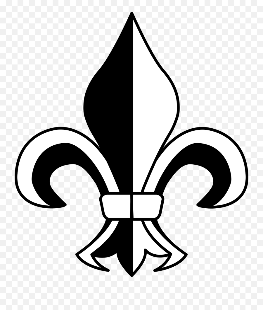 Fleur De Lis New Orleans Saints Symbol - Fleur De Lis Clipart Emoji,New Orleans Saints Logo