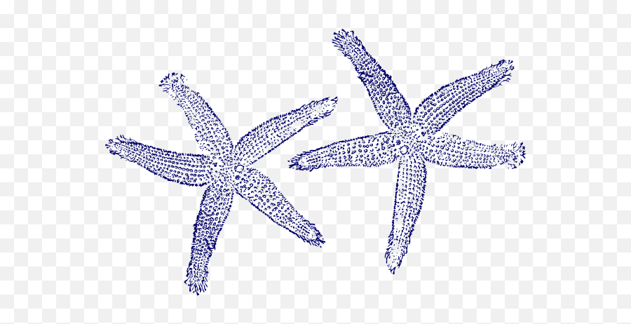 Blue Starfish Clip Art - Fish Clip Art Emoji,Starfish Clipart