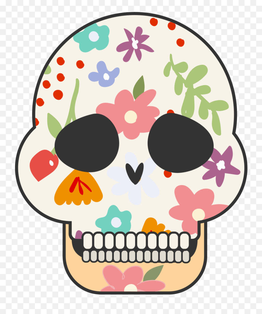 Buncee - Make Your Own Sugar Skull For Dia De Los Muertos Dot Emoji,Dia De Los Muertos Clipart