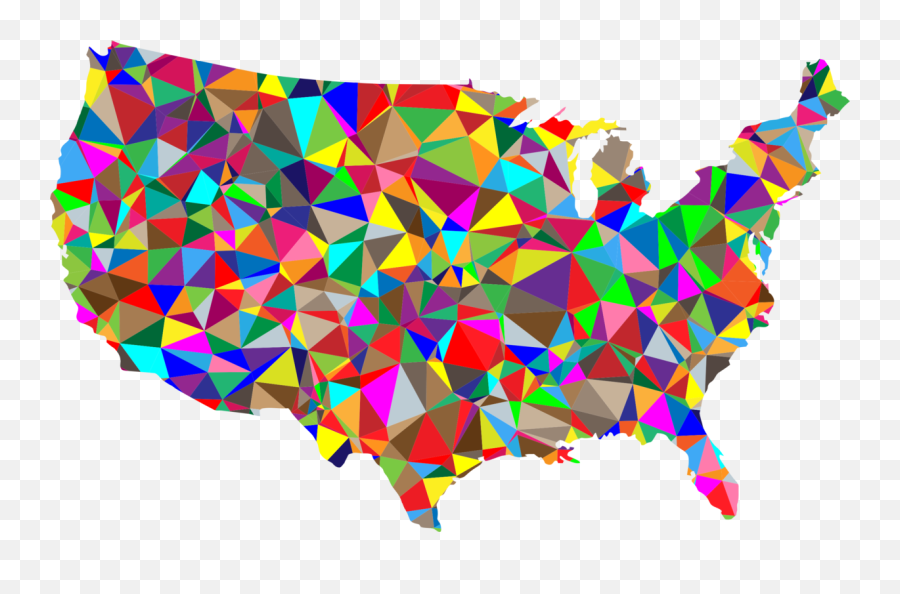 United States Photo Background Transparent Png Images And - Map Usa Rainbow Colors Emoji,U S A Clipart