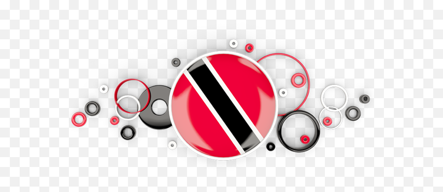 Circle Background Illustration Of Flag Of Trinidad And Tobago - Background Ghana Flag Png Emoji,Circle With Transparent Background