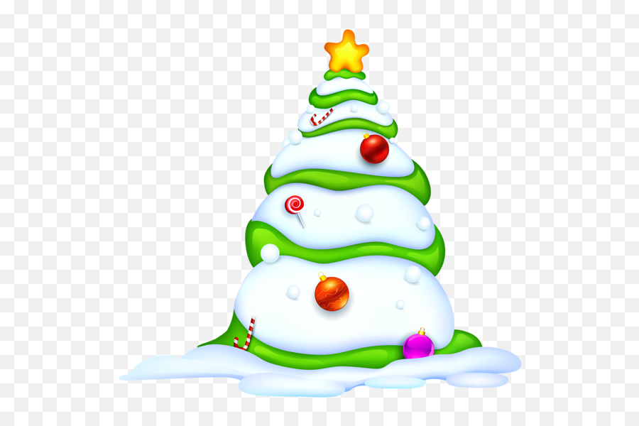 Christmas Snowy Tree Png Picture Snowy Trees Beautiful Emoji,Christmas Tree Clipart