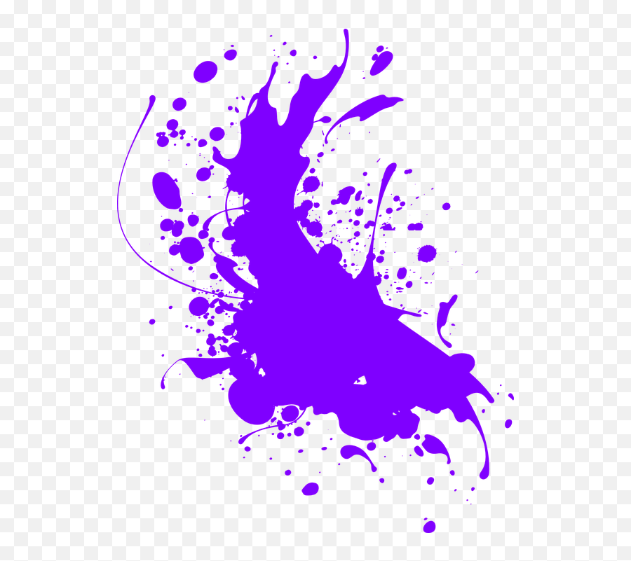 Splat Purple Paint Emoji,Splat Png