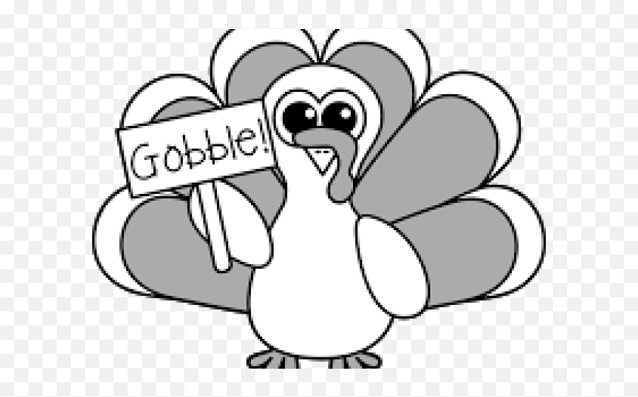 Download Clipart Black And White Turkey - Transparent Turkey Clipart Black And White Emoji,Turkey Clipart Black And White