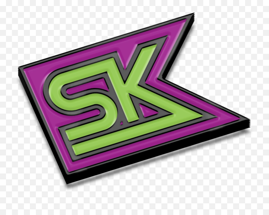 Starkid Purple And Green Sk Flag Enamel - Girly Emoji,Black Flag Logo