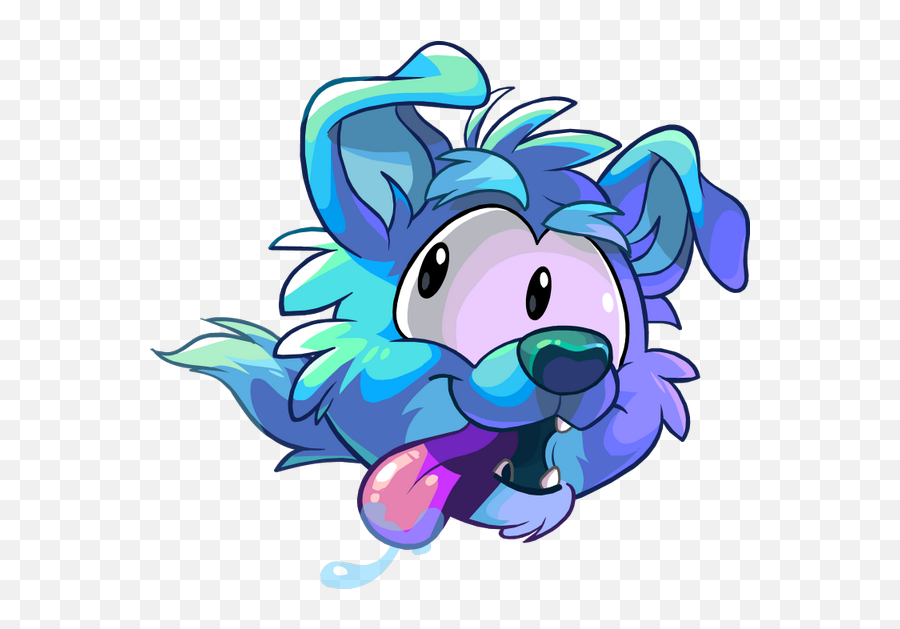 Download Hd Dog Puffle Running - Club Penguin Puffle Cutouts Emoji,Running Dog Clipart