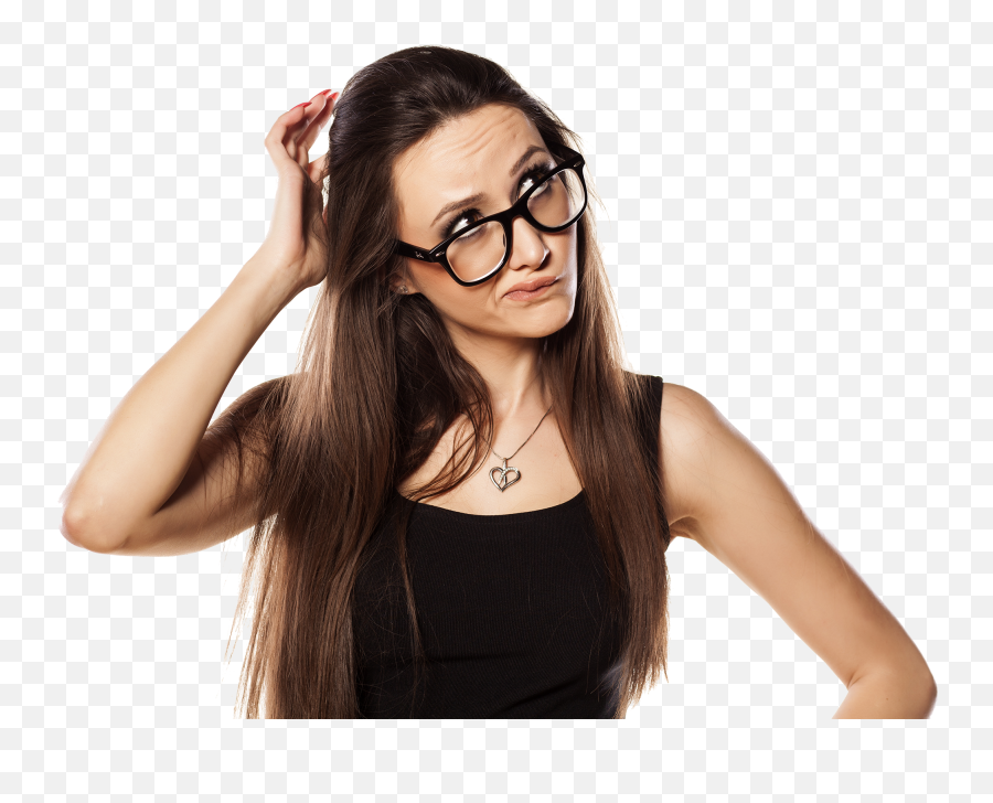 Thinking Woman Png Download Image - Scratching Head Png Emoji,Woman Png