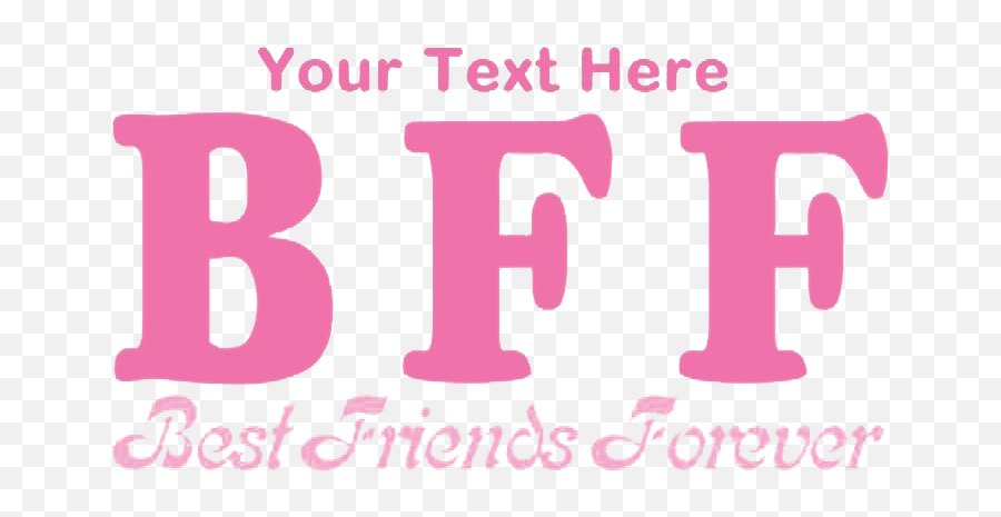 Bff Word Png Clipart - Best Friends Forever En Png Emoji,Word Clipart
