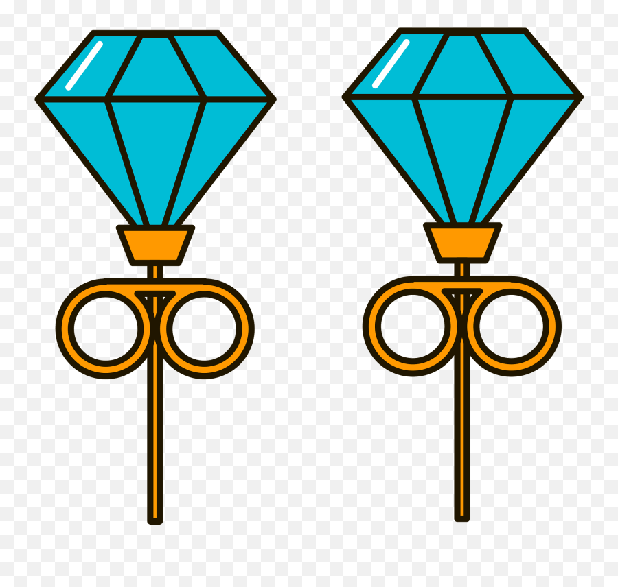 Diamond Earring Clipart Free Download Transparent Png Emoji,Diamond Earring Png