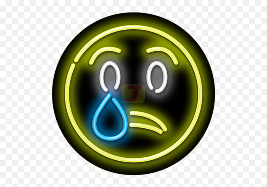 Crying Face Emoji Neon Sign,Crying Face Emoji Png