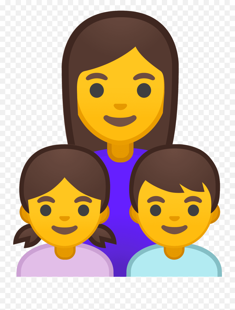 Family Woman Girl Boy Emoji Clipart Free Download,Boys And Girls Clipart